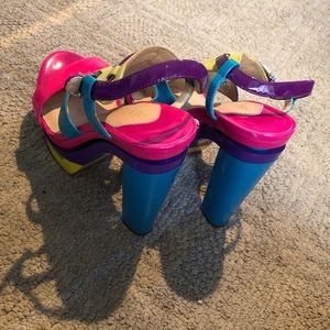 Gianni Bini Colorful High Heel Platform